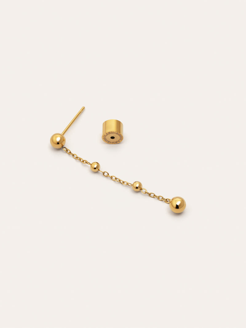 Pendiente Suelto Drop Bomb Acero Baño Oro