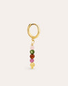 Five Stones Gold Single Earring