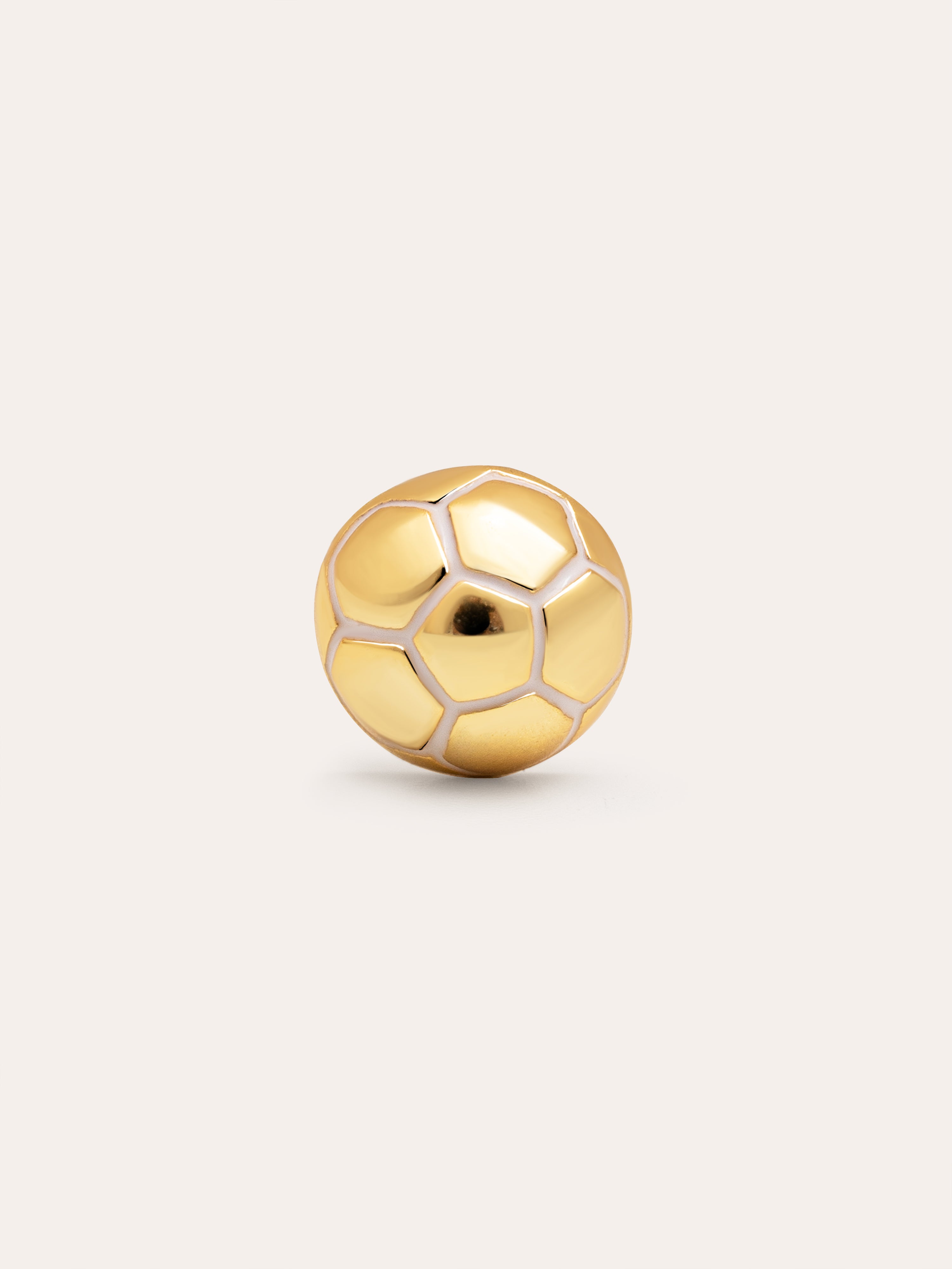 Football Gold Single Earring 