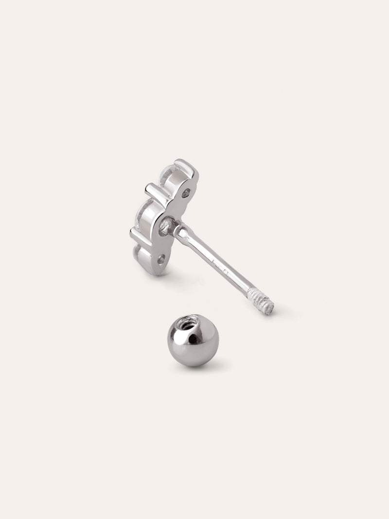 Pendiente Suelto Freesia Spark Plata
