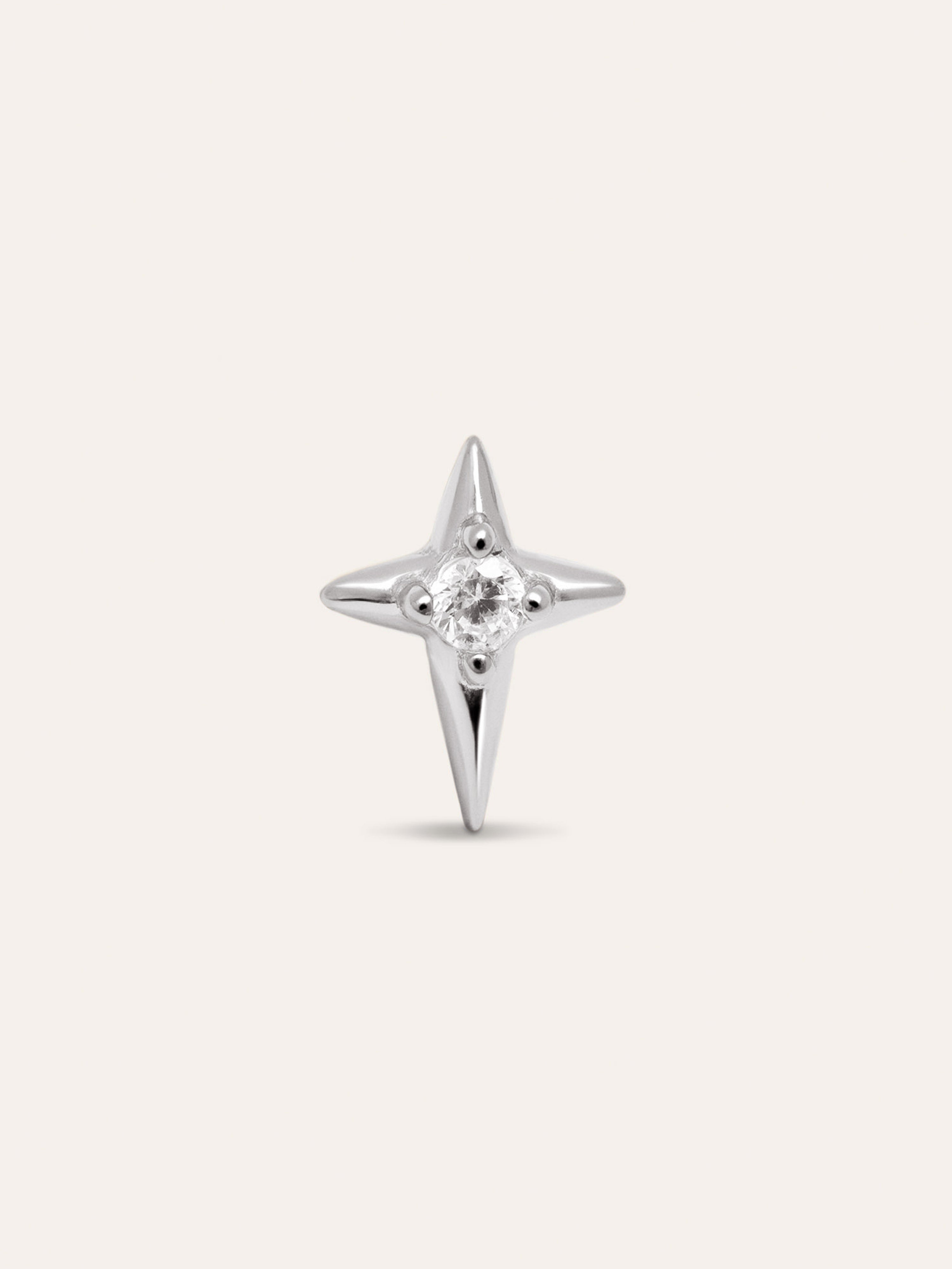 Guidance Einzelohrring, Silber