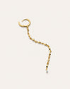 Long Lía Gold Single Earring 