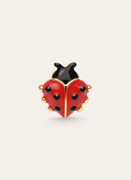 Ladybug Gold Single Earring  