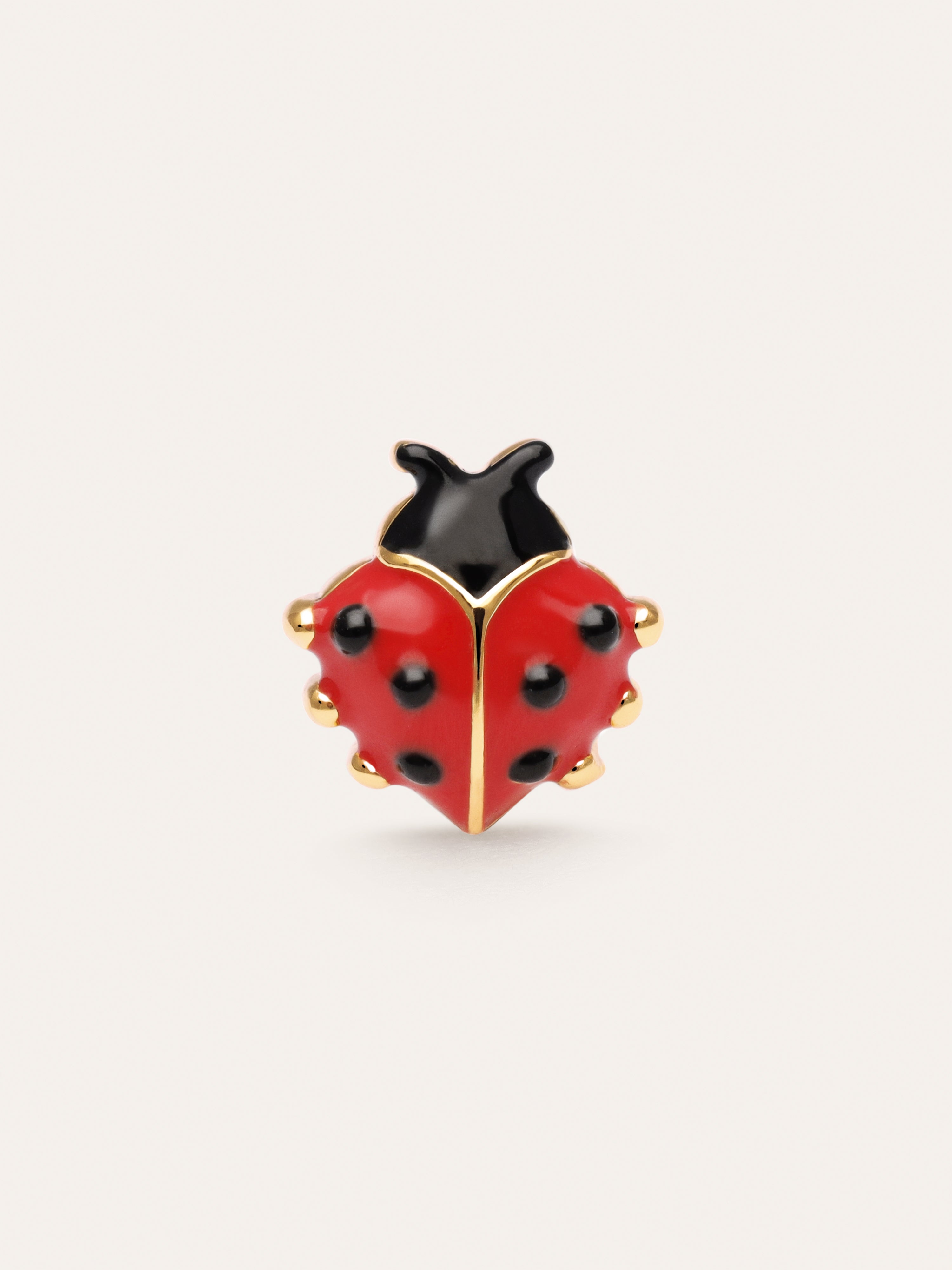 Ladybug Gold Single Earring  