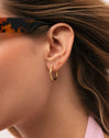 Boucle d'oreille unique Salina plaqué or