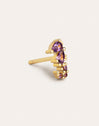 Boucle d'oreille unique Sea Seahorse plaqué or