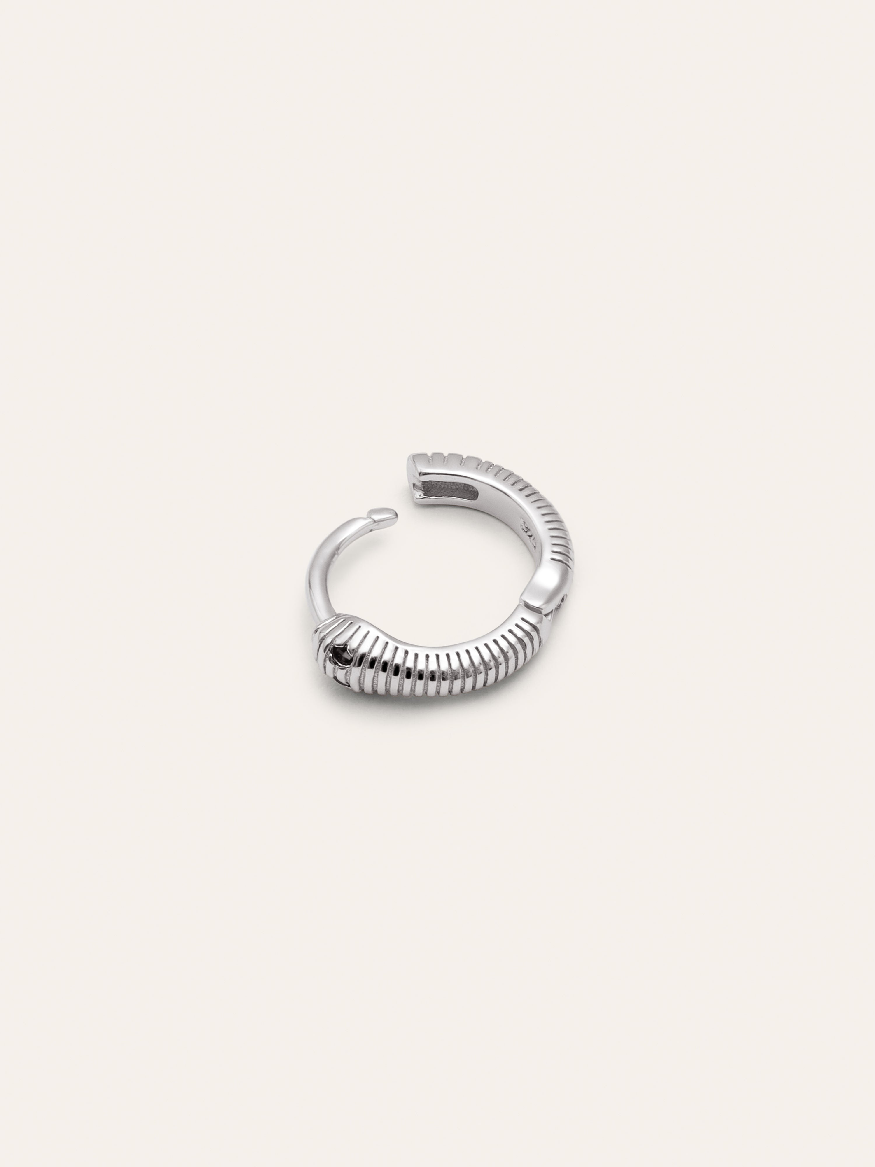Pendiente Suelto Serpiente Plata
