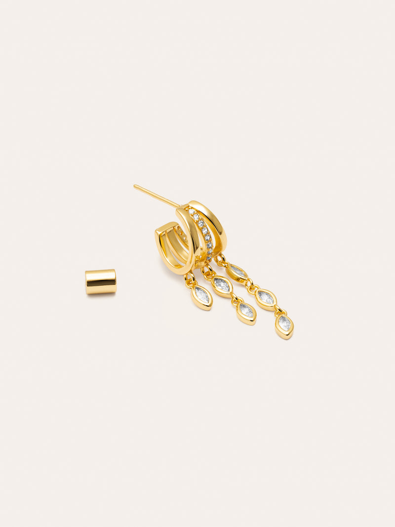 Brinco Individual Triple Drip Banho de Ouro