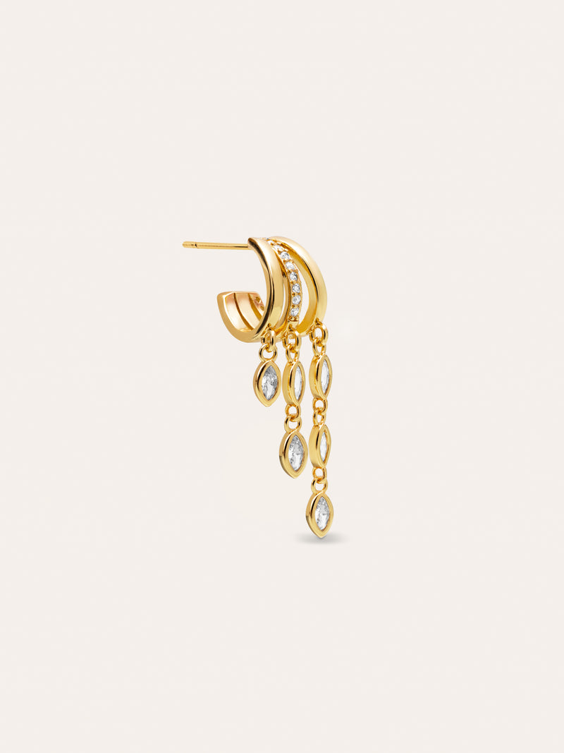 Brinco Individual Triple Drip Banho de Ouro