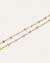 Pack 2 Pulseiras Amizade Colores Aço Banho de Ouro