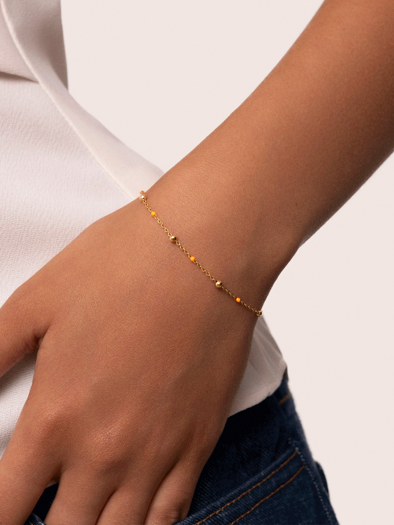 2er Pack Freundschaftsarmbänder Edelstahl, vergoldet