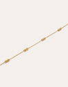 Pulsera Triple Dots Acero Baño Oro