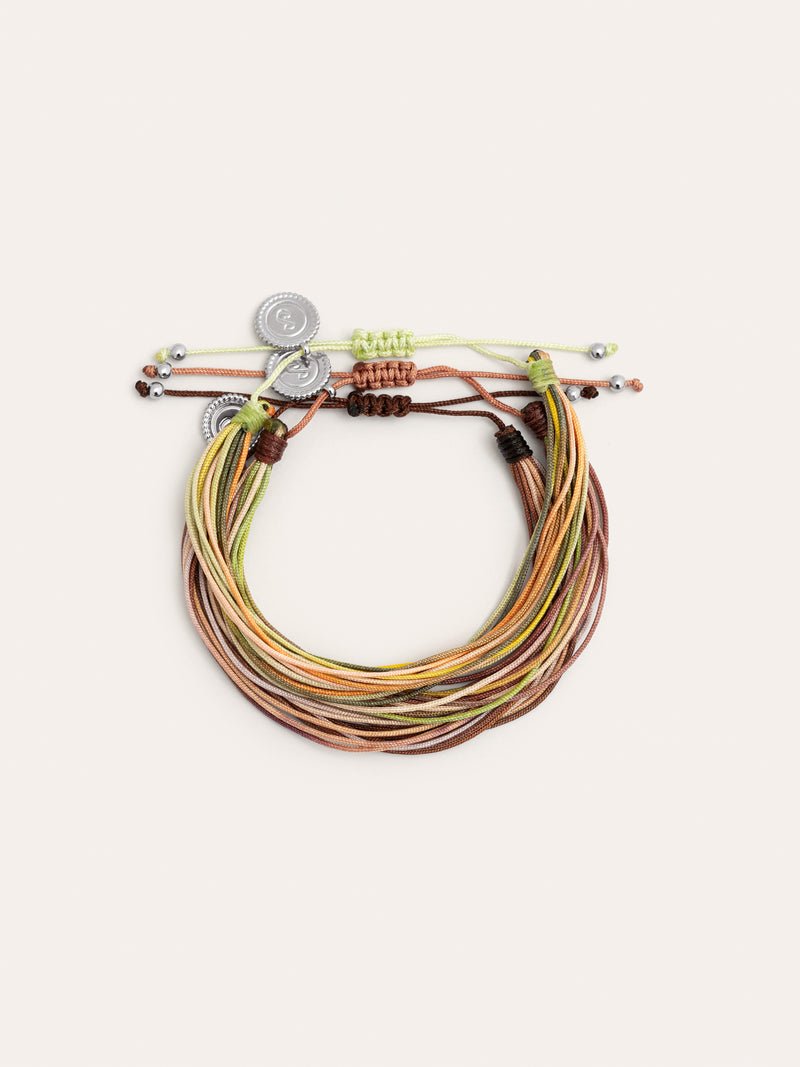 Pack 3 Pulseiras Forest Rainbow Aço