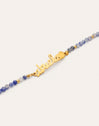 Pulseira Abuela Heart Cianita Aço Banho de Ouro