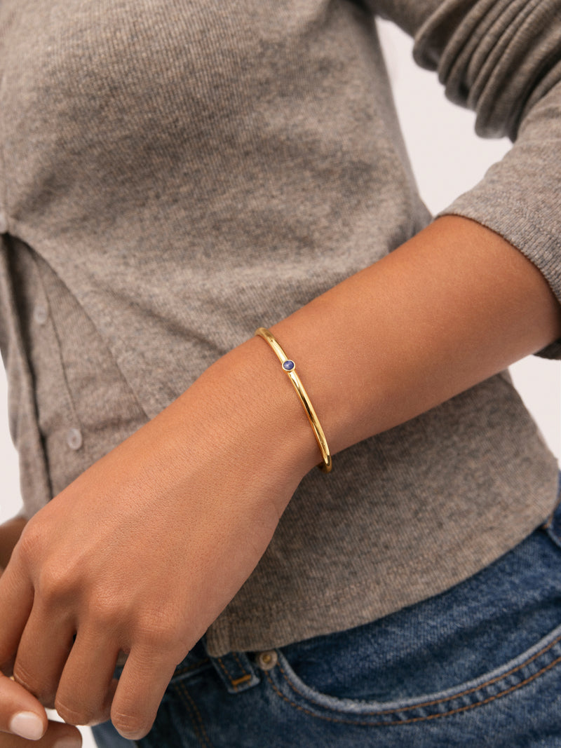 Bracciale Rigido Alma Cianite Placcato Oro