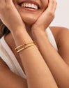Bracciale Rigido Alma Cianite Placcato Oro - vista 4