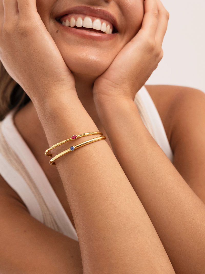 Bracciale Rigido Alma Cianite Placcato Oro
