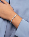 Amulet Aquamarine Stainless Steel Gold Bracelet