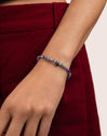 Pulsera Amulet Cianita Acero Baño Oro