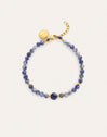 Pulsera Amulet Cianita Acero Baño Oro