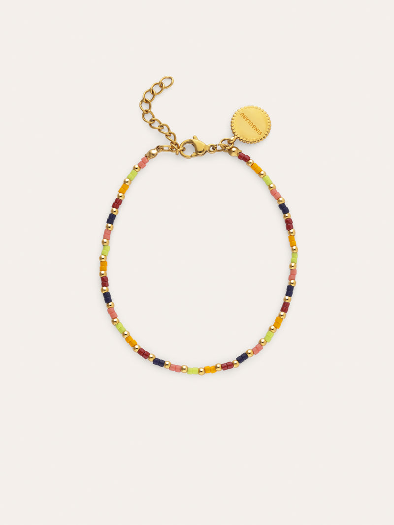 Pulsera Áura Colors Acero Baño Oro