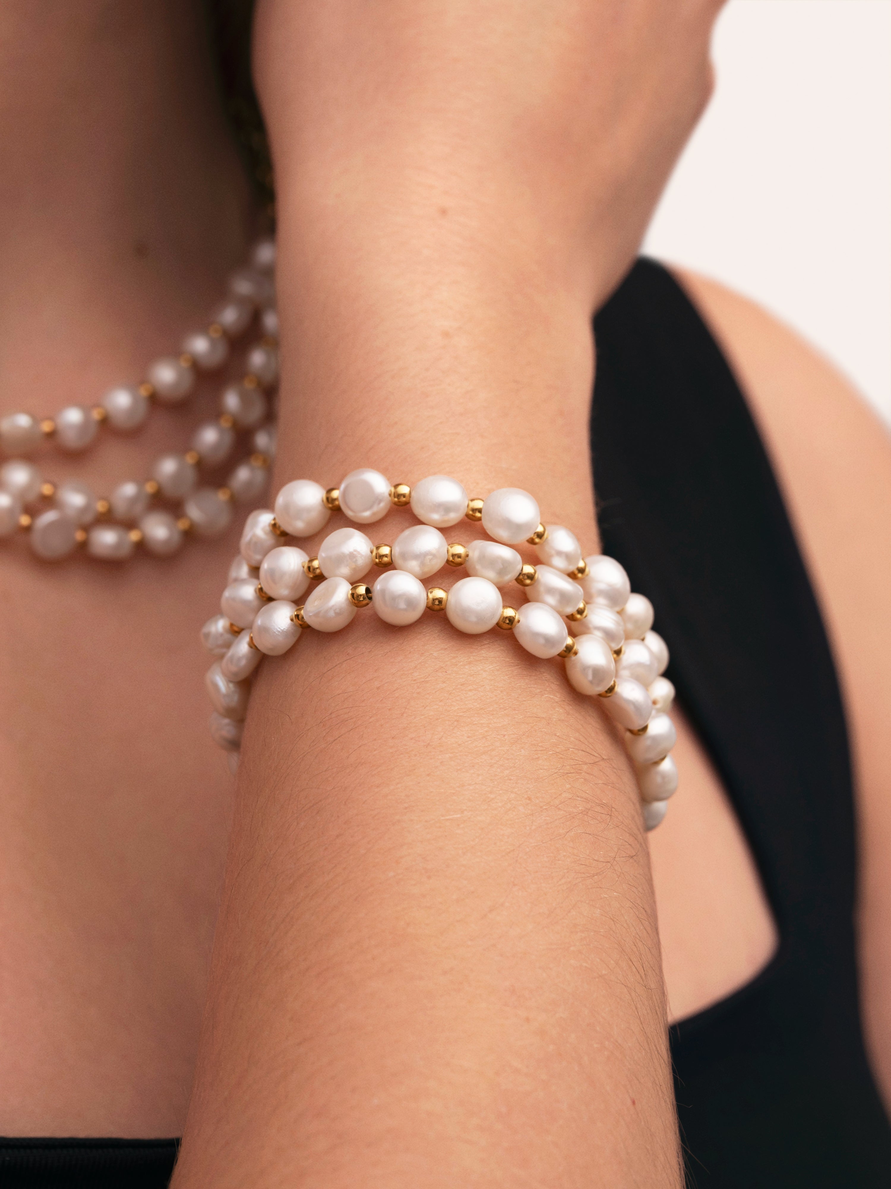 Pulsera Audrey Premium Acero Baño Oro