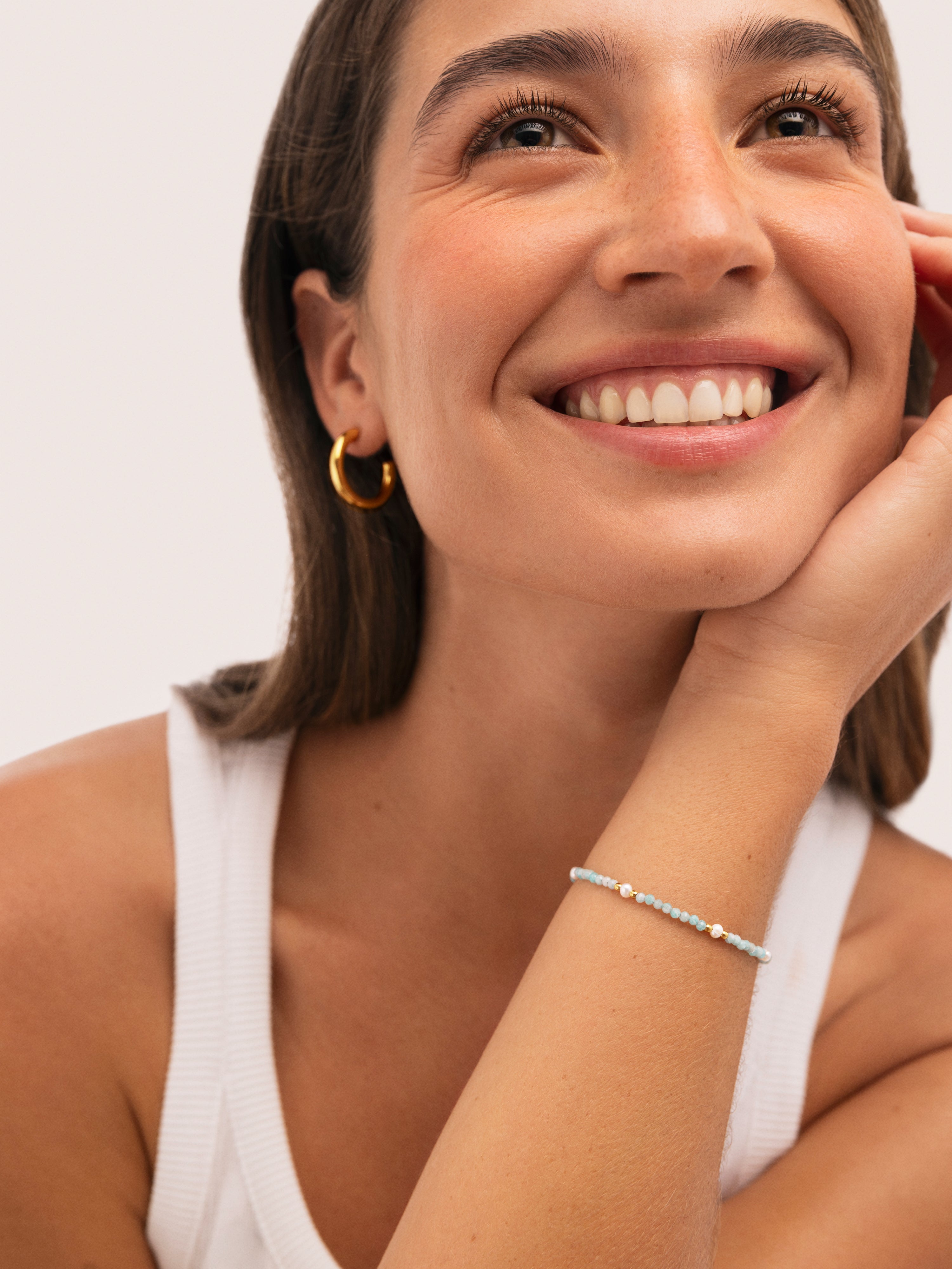 Bracelet Azulina Acier Plaqué Or
