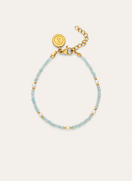 Bracelet Azulina Acier Plaqué Or