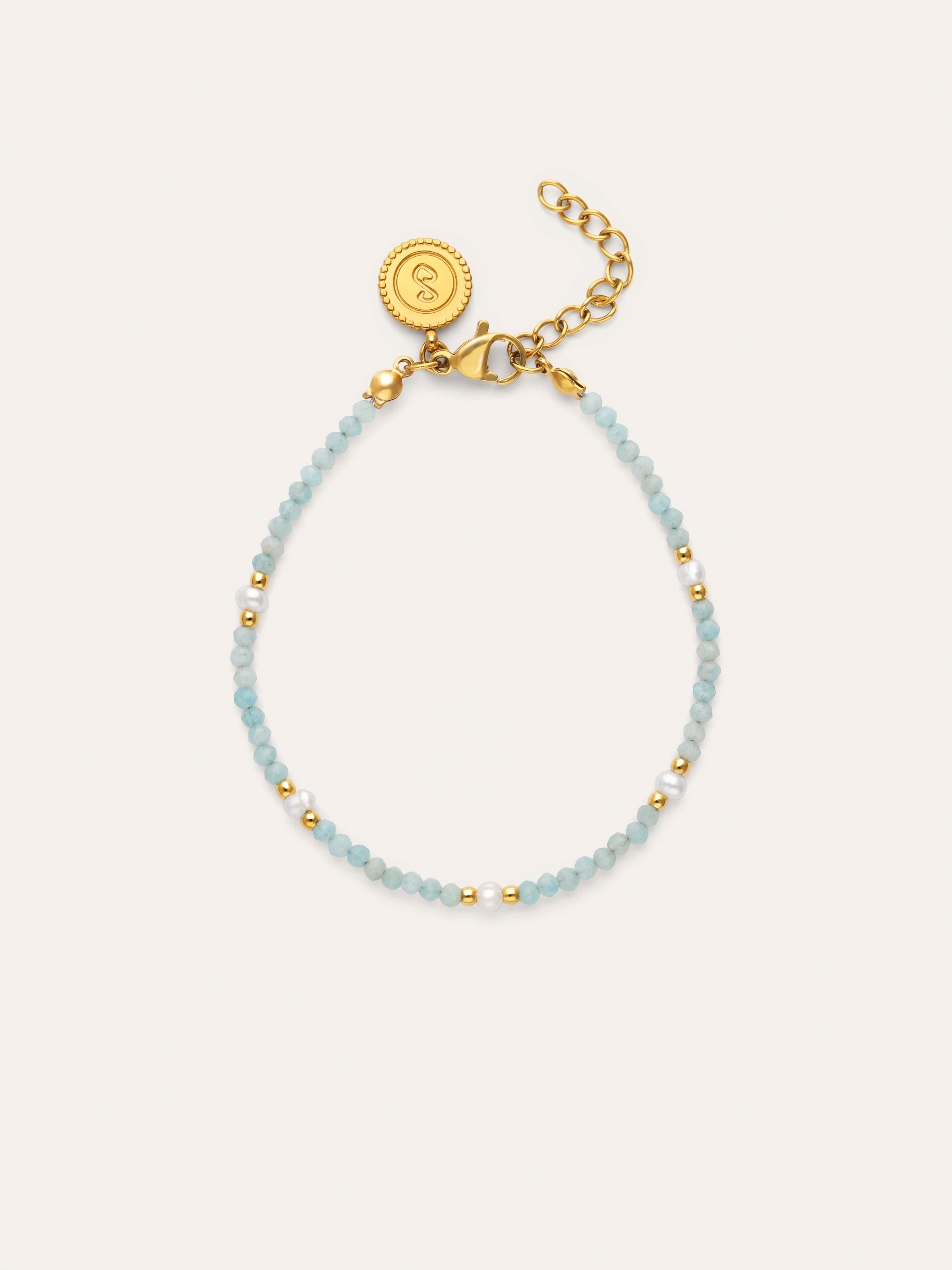Bracelet Azulina Acier Plaqué Or