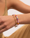 Pulsera Bali Chic Steine Edelstahl mit 18kt Goldbeschichtung