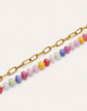 Pulsera Bali Chic Steine Edelstahl mit 18kt Goldbeschichtung