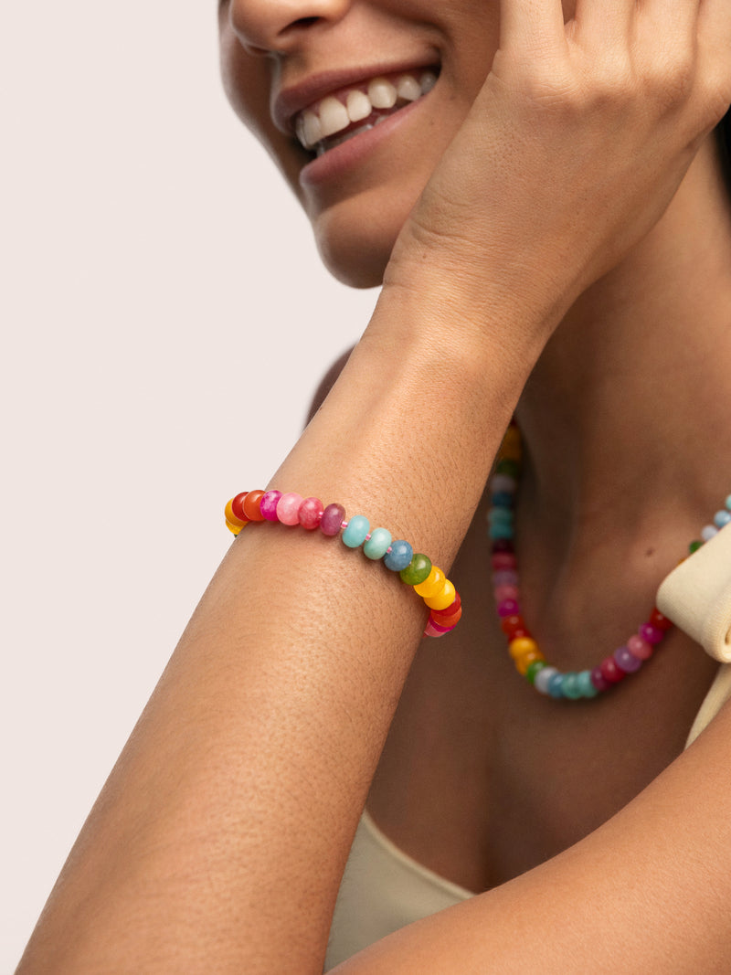 Bloom Stones Bracelet Steel Gold Plated