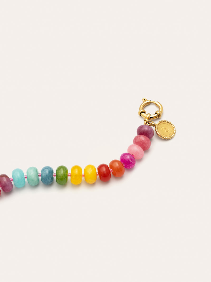 Bloom Stones Bracelet Steel Gold Plated