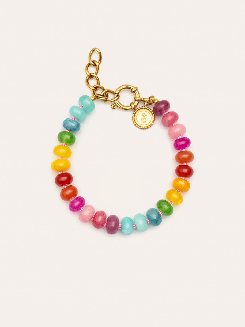 Bloom Stones Bracelet Steel Gold Plated