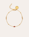Pulseira Birthstone Banhada a Ouro