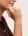 Pulseira Birthstone Banhada a Ouro