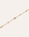 Pulseira Birthstone Banhada a Ouro