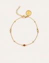 Pulseira Birthstone Banhada a Ouro