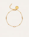 Pulseira Birthstone Banhada a Ouro
