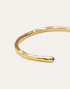 Brazalete Cane Cianita Baño Oro