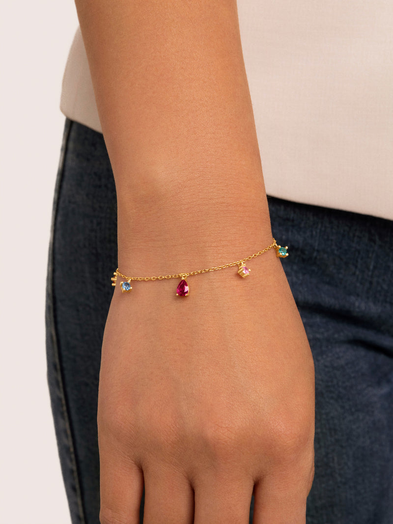 Armband Cascade Colors vergoldet