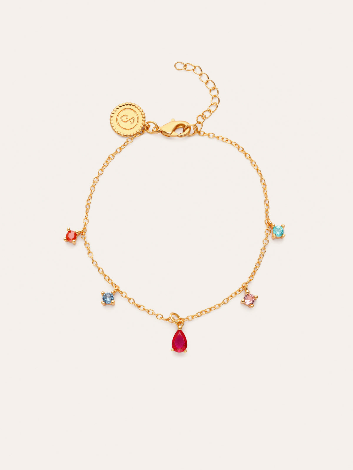 Armband Cascade Colors vergoldet