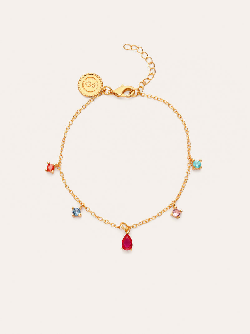 Armband Cascade Colors vergoldet