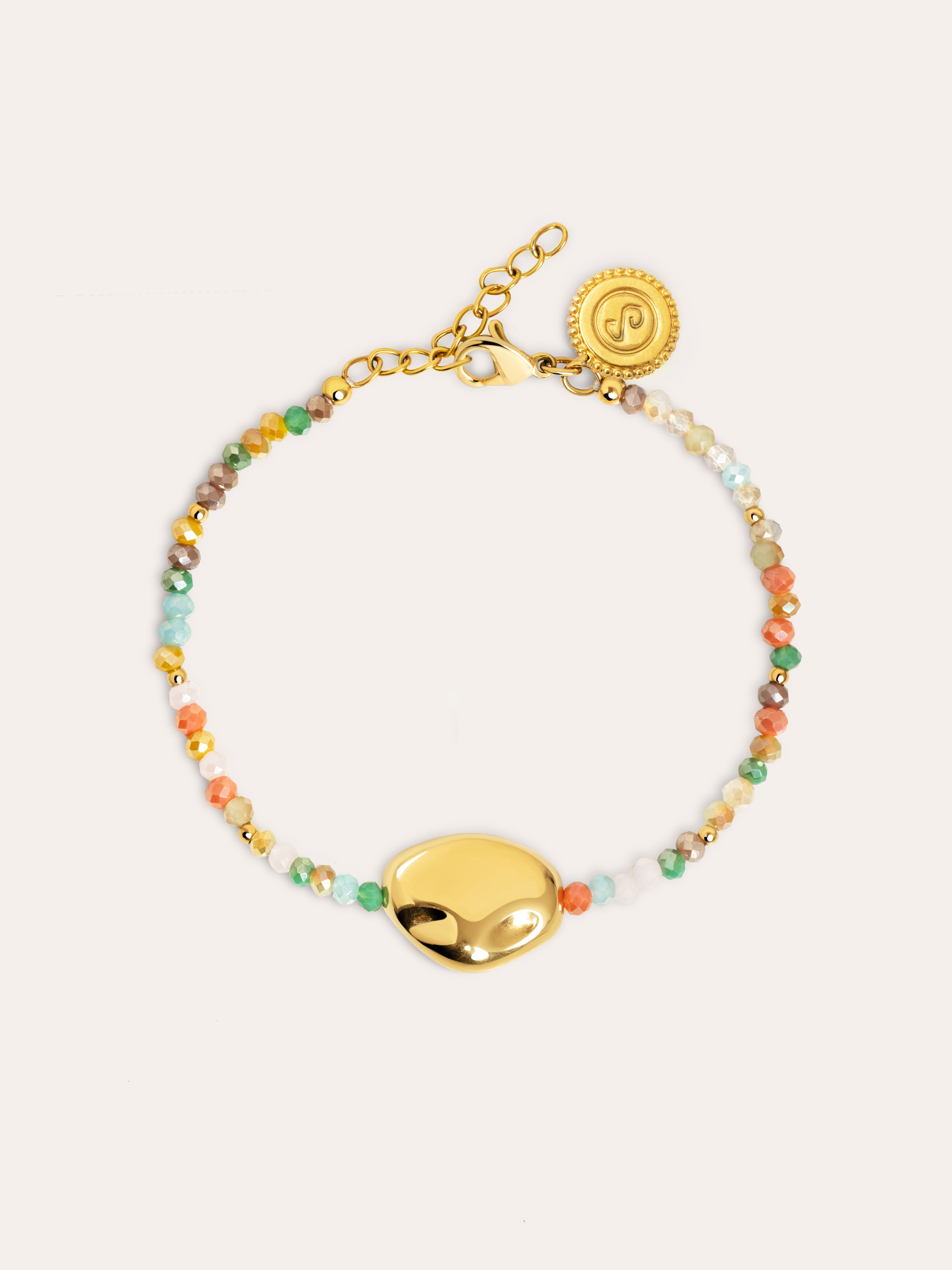 Candy Colors Stainless Steel Gold Bracelet