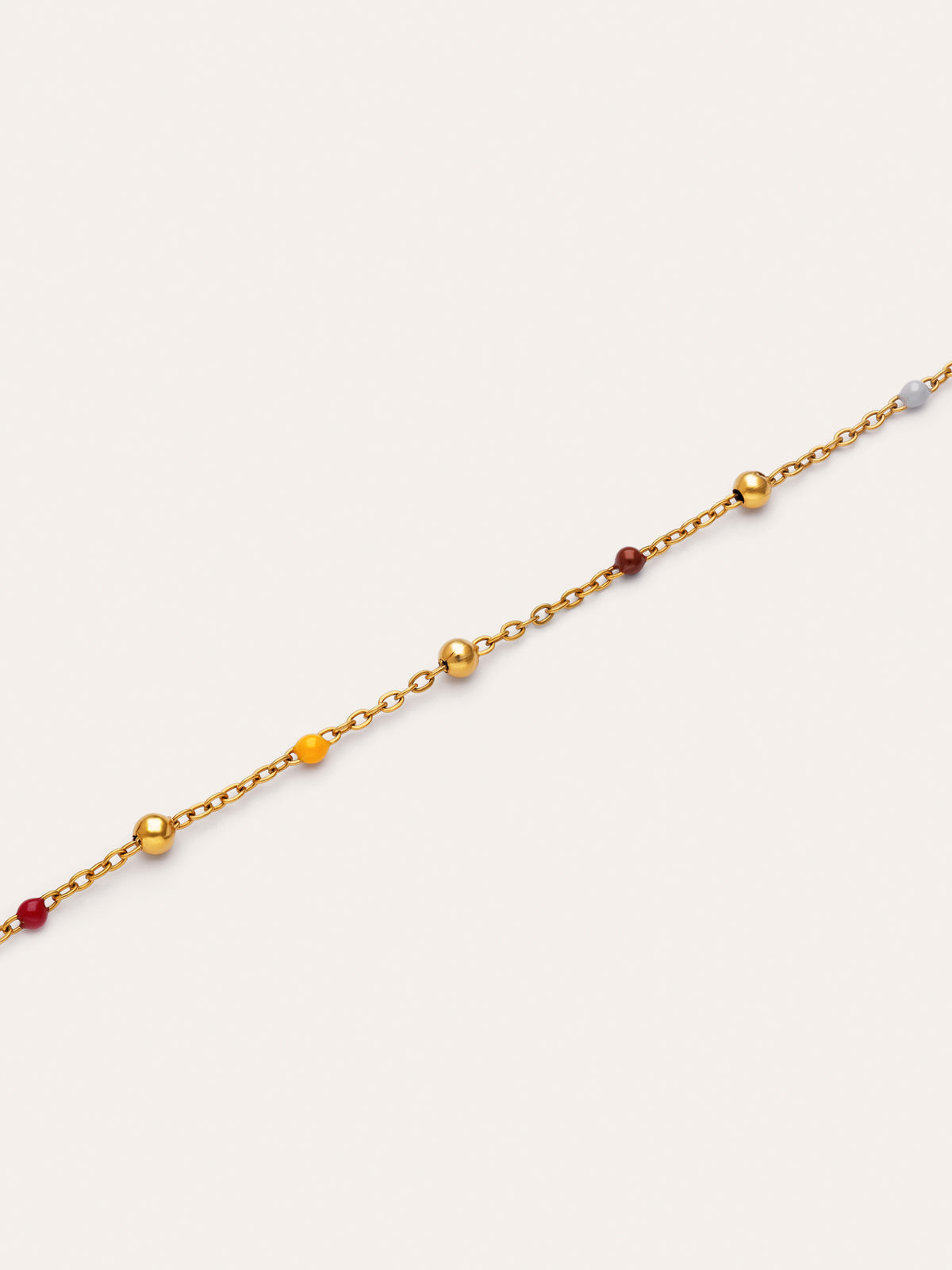 Imagen detalle de Armband Calypso Enamel Dots Staal verguld