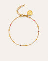Armband Calypso Enamel Dots Staal verguld