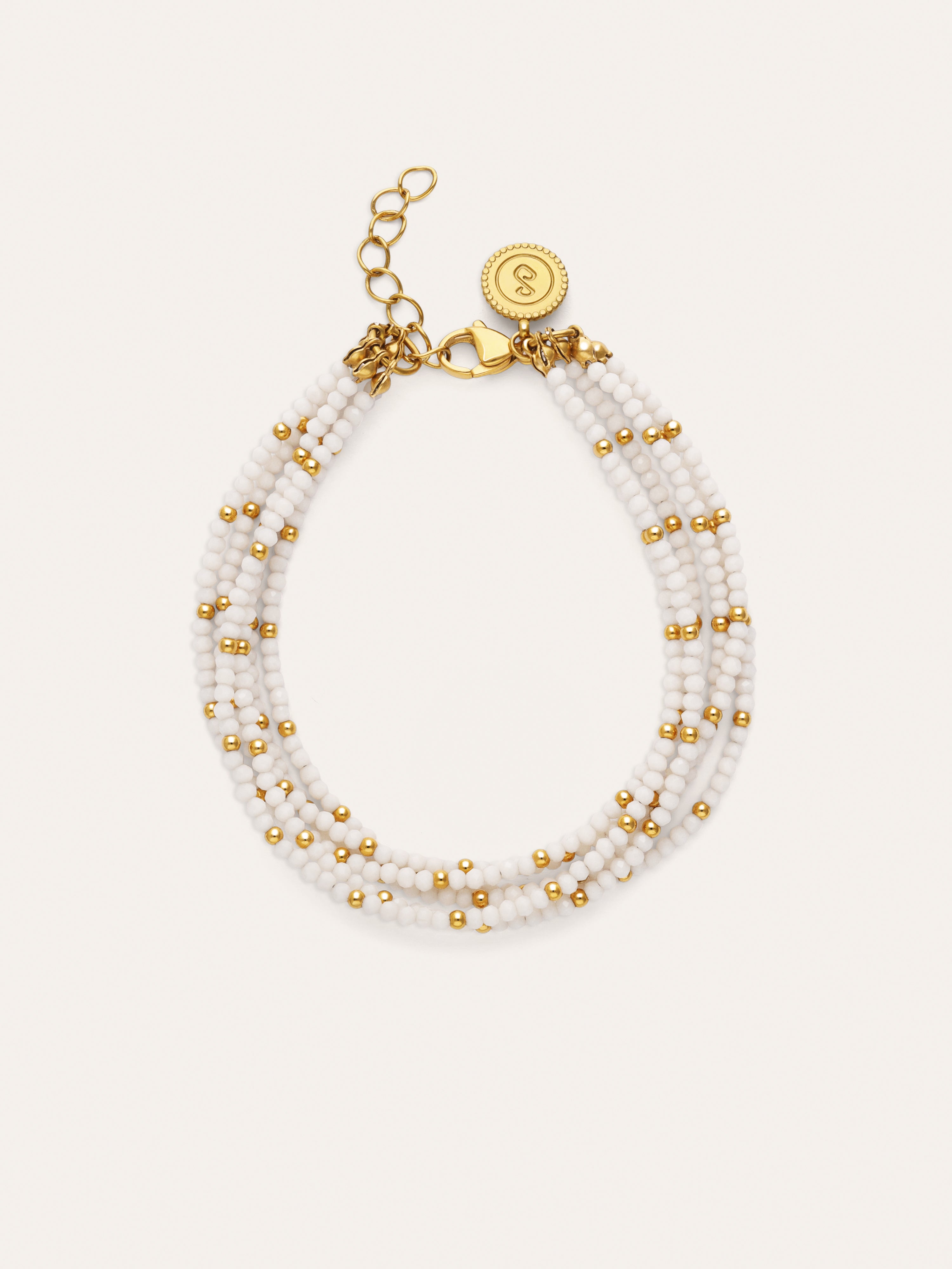 Pulsera Cleopatra Blanch Acero Baño Oro