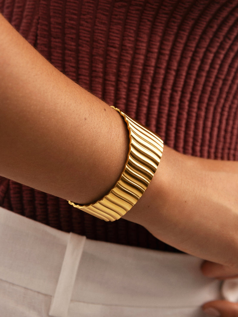 Bracelete Cordelia Aço Banho de Ouro