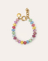 Pulsera Color Stones Acero Baño Oro