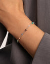 Pulsera Crystals Chain Colors Plata